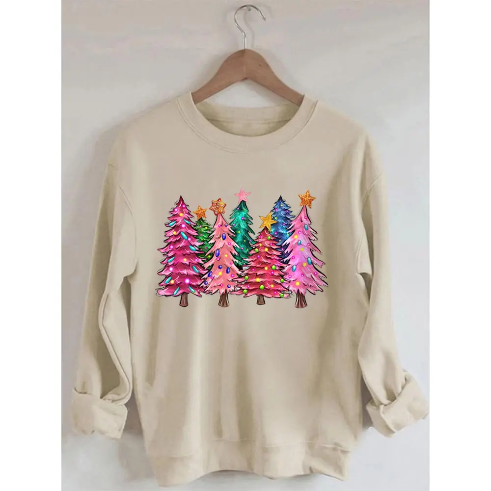 Rheaclots Christmas Trees With Lights Print Women's Cotton Female Cute Long Sleeves Sweatshirt
Rheaclots Christmas Trees With Lights Print Women's Cotton Female Cute Long Sleeves Sweatshirt