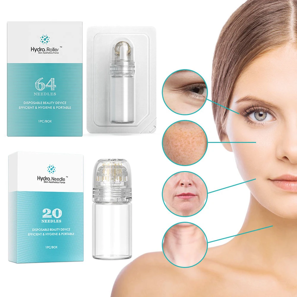 Hydra Roller 64/20 Pin Golden Titanium Needle Derma Stamp Beauty Serum Applicator Skin Care Tools Facial Derma Roller Reusable
Hydra Roller 64/20 Pin Golden Titanium Needle Derma Stamp Beauty Serum Applicator Skin Care Tools Facial Derma Roller Reusable
