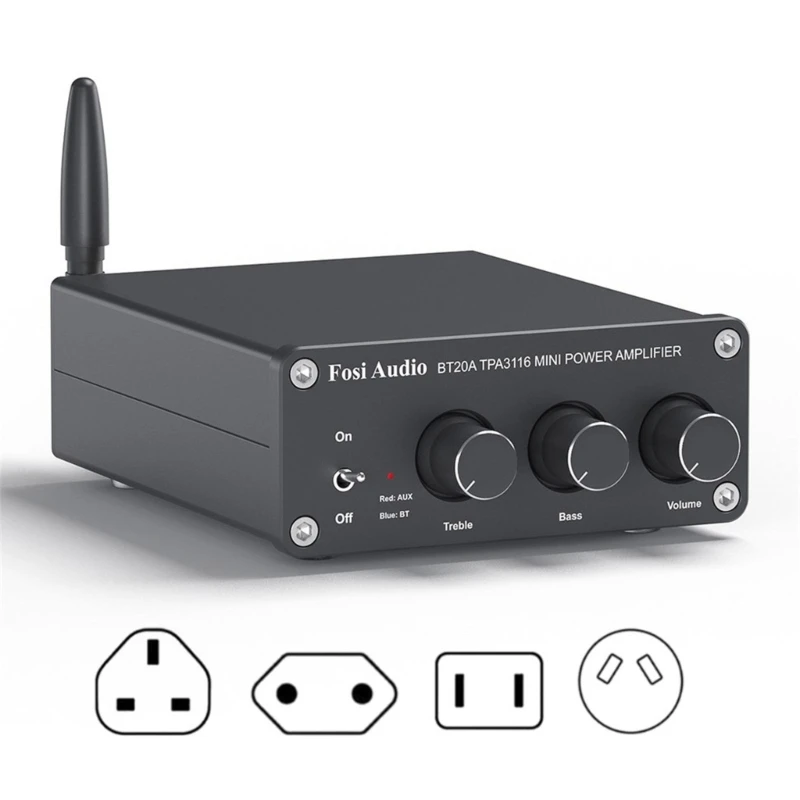 BT20A Amplifier Mini Class D Amp Bass Treble Control Sound Power Amplifier D46B
BT20A Amplifier Mini Class D Amp Bass Treble Control Sound Power Amplifier D46B