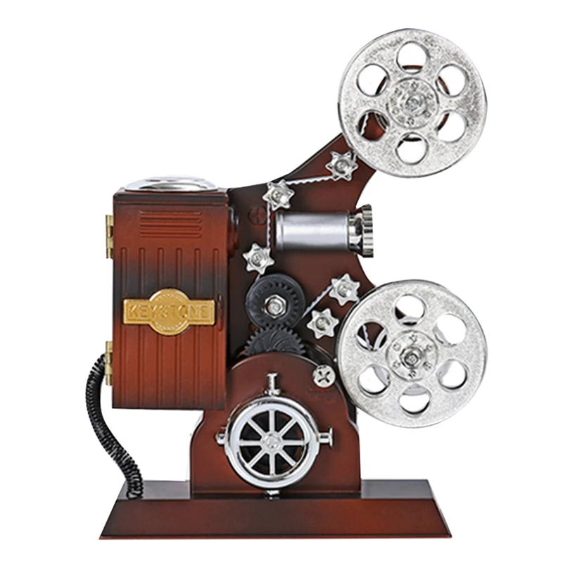1Piece Retro Old Movie Projector French Horn Music Box Twirling Music Box Gift Music Box Model Home Decoration
1Piece Retro Old Movie Projector French Horn Music Box Twirling Music Box Gift Music Box Model Home Decoration