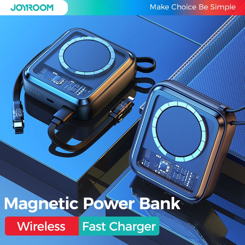 Joyroom Magnetic Power Bank 10000mAh 22.5W Wireless Charger External Battery Fast Charger For iPhone Xiaomi PoverBank With Cable
Joyroom Magnetic Power Bank 10000mAh 22.5W Wireless Charger External Battery Fast Charger For iPhone Xiaomi PoverBank With Cable