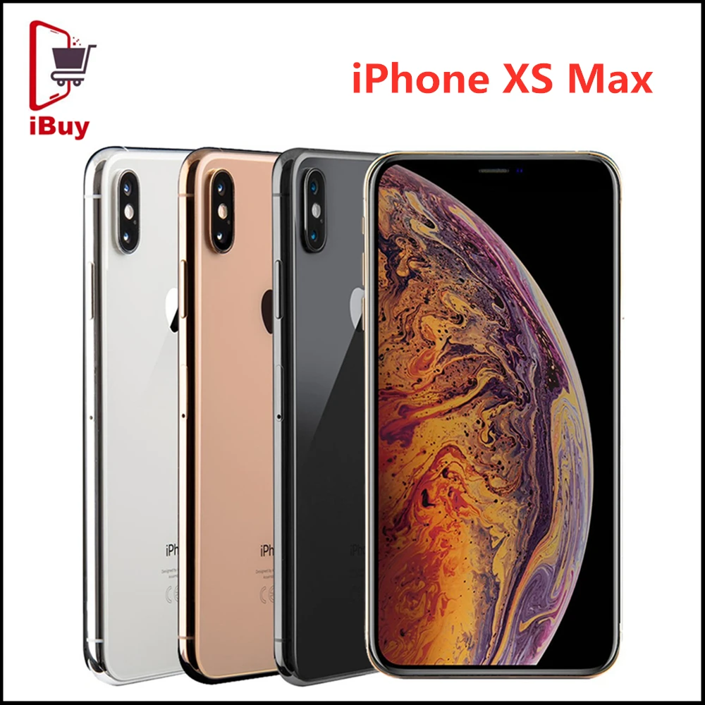 

Apple iPhone XS Max Unlocked Cellphone 6.5" 4GB RAM 64GB/256GB ROM Hexa Core A12 Original iOS 12MP NFC 4G LTE Mobile Phone