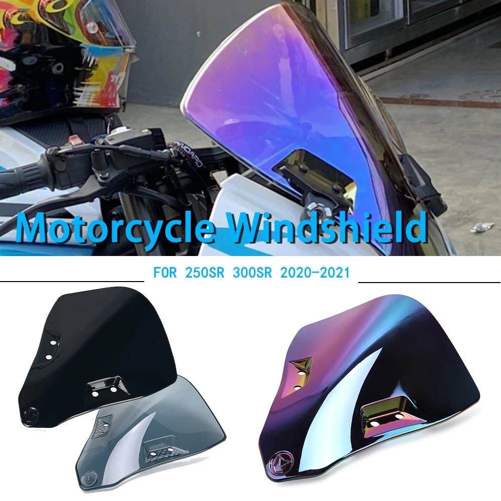 

250 300 SR FOR CFMOTO CF MOTO 250SR 300SR 2020-2023 2022 2021 Motorcycle Windshield Front Wind Deflector Shield Screen Airflow