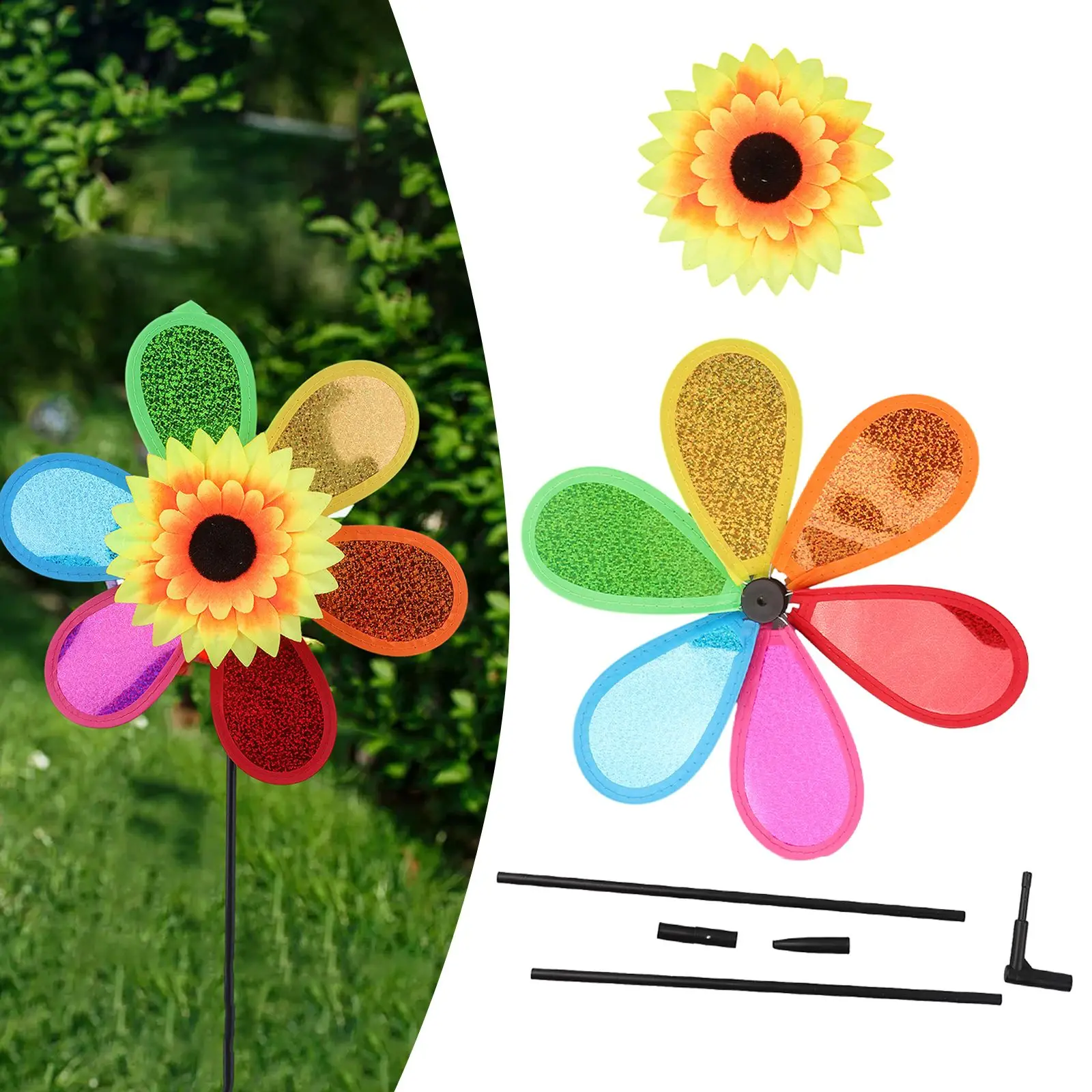 1PCS Sunflower Windmill Pinwheel Home Garden 64*28*1CM Carry Camping Picnic Sunflower Windmill Yard Outdoor Decoration
1PCS Sunflower Windmill Pinwheel Home Garden 64*28*1CM Carry Camping Picnic Sunflower Windmill Yard Outdoor Decoration