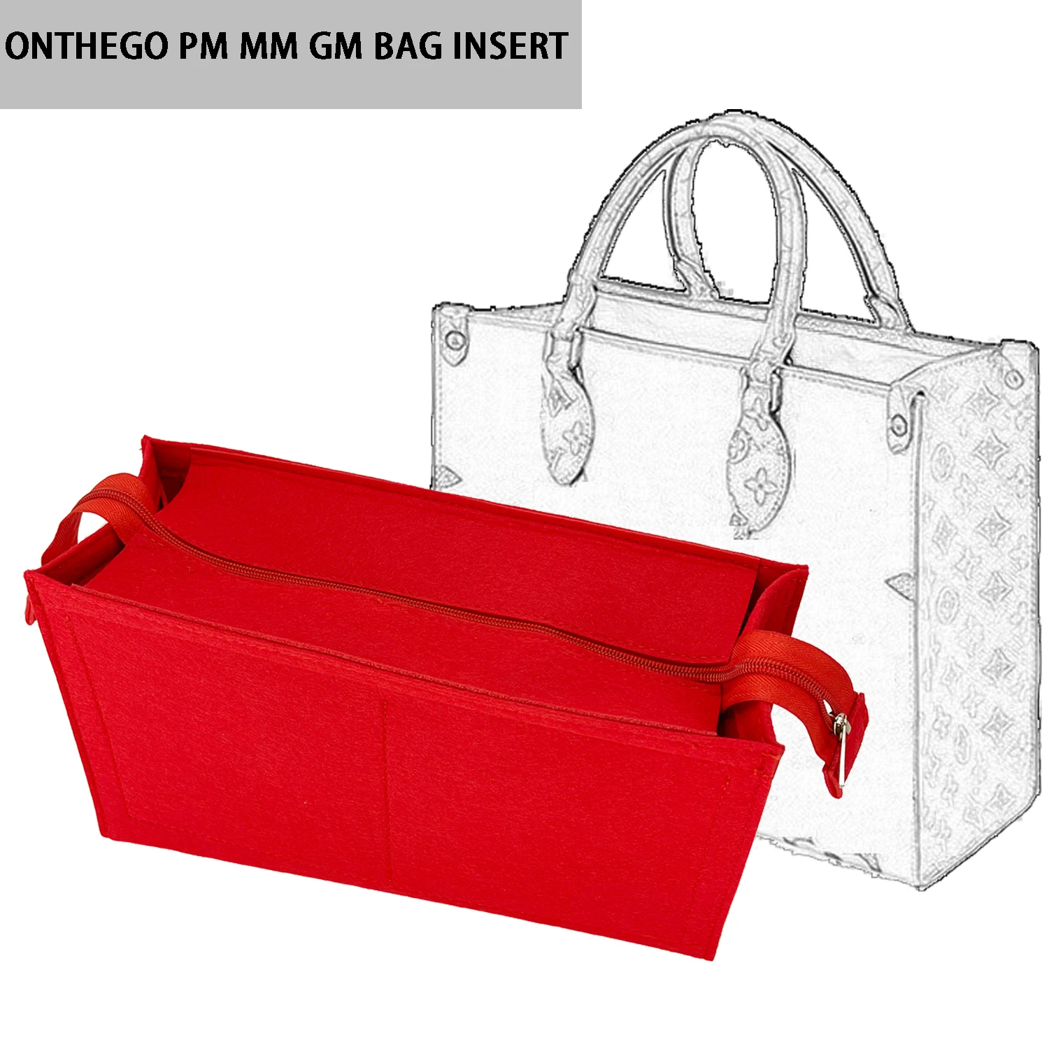 

Banbeln Onthego PM MM GM Органайзер для сумок, вставка для рюкзака, Большая внутренняя сумка в сумке YMX219