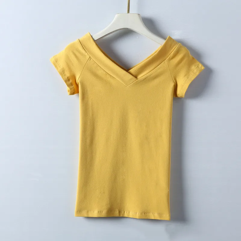 MRMT 2023 Brand New Women's White V Neck T Shirt Short Sleeved Bottoming Shirt Women's Slim Tight Black Cotton Top
MRMT 2023 Brand New Women's White V Neck T Shirt Short Sleeved Bottoming Shirt Women's Slim Tight Black Cotton Top
