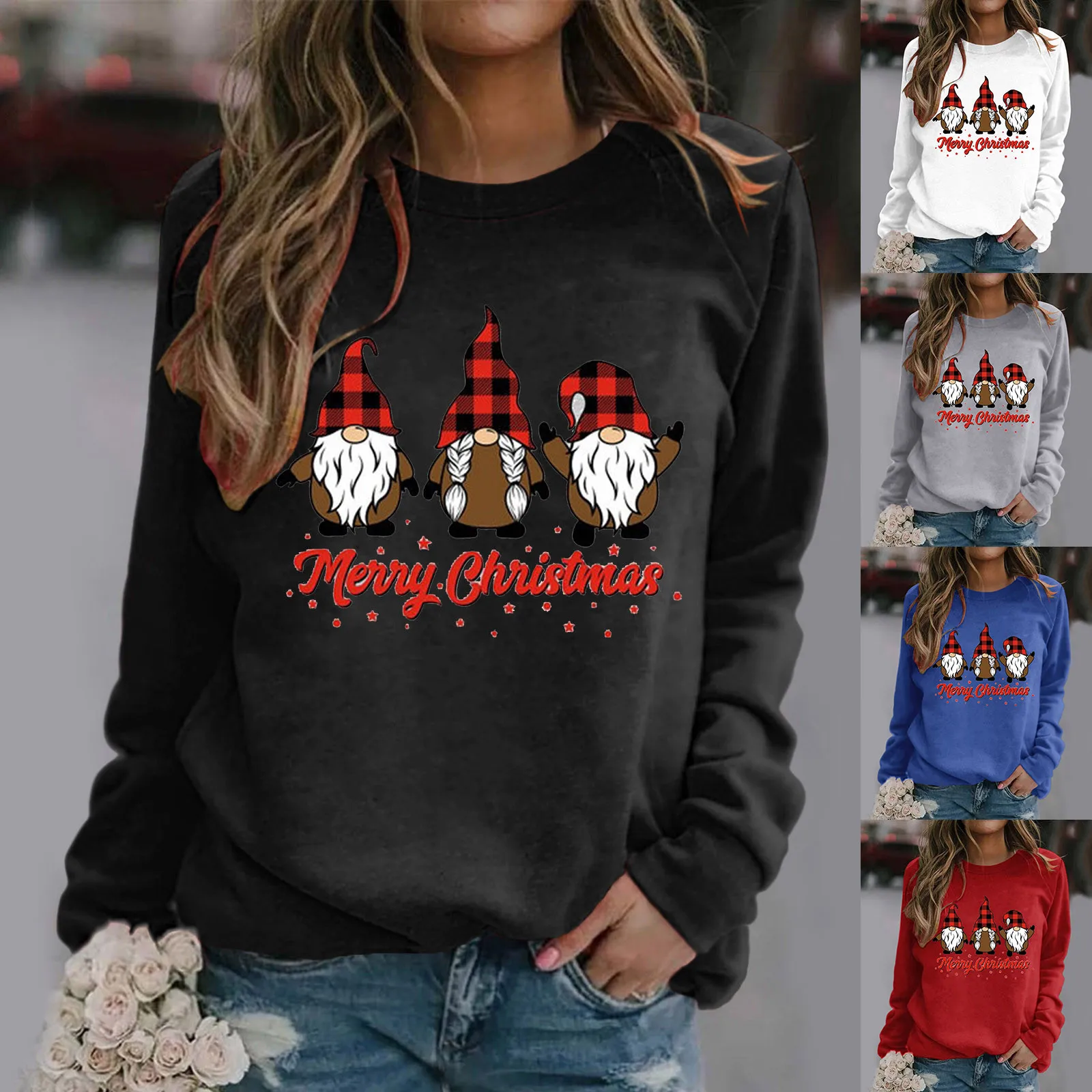 Shirt For Women Christmas Print Sweatshirt Pullover Tops Long Sleeve Shirts Loose Woman Clothing Sudaderas De Mujeres Pull Femme
Shirt For Women Christmas Print Sweatshirt Pullover Tops Long Sleeve Shirts Loose Woman Clothing Sudaderas De Mujeres Pull Femme