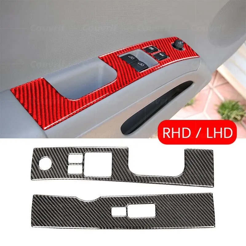 LHD RHD Carbon Fiber Cover Window Lift Switch Button Panel Decoration Carbon Sticker For Nissan 350Z Z33 Nismo 03-09 Accessories
LHD RHD Carbon Fiber Cover Window Lift Switch Button Panel Decoration Carbon Sticker For Nissan 350Z Z33 Nismo 03-09 Accessories