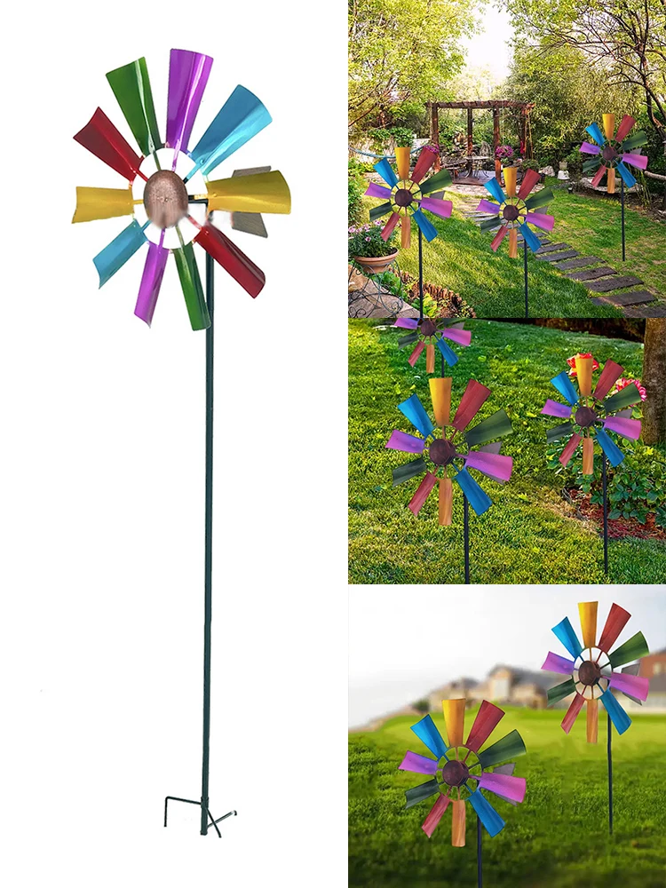 73cm Metal Windmill Garden Decor Colorful Flowers 360 Degree Rotating Outdoor Wind Sculpture Yard Windmills Garden Decor
73cm Metal Windmill Garden Decor Colorful Flowers 360 Degree Rotating Outdoor Wind Sculpture Yard Windmills Garden Decor