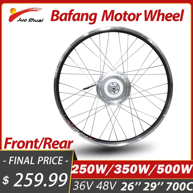 

Bafang EBike Conversion Kit Motor Wheel 250W 350W 500W Electric Bicycle Engine Wheel 26''29'' 700C Conversion Kit E Bike 36V/48V