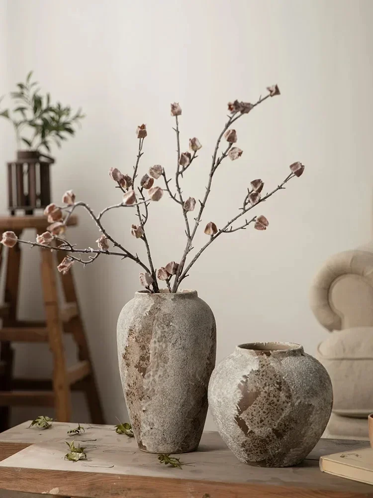 Retro Speckled Pottery Jars Vases for Flowers Room Decoration Design Ceramic Vase Hydroponic Flower Arrangements Home Decor Pot
Retro Speckled Pottery Jars Vases for Flowers Room Decoration Design Ceramic Vase Hydroponic Flower Arrangements Home Decor Pot