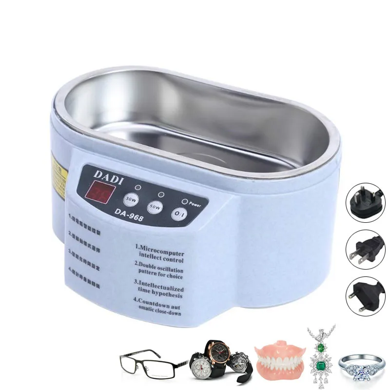 Double Powers Ultrasonic Jewelry Cleaner Bath for Watches Contact Lens Glasses Denture Teeth Electric Makeup Brush Cleaner
Double Powers Ultrasonic Jewelry Cleaner Bath for Watches Contact Lens Glasses Denture Teeth Electric Makeup Brush Cleaner