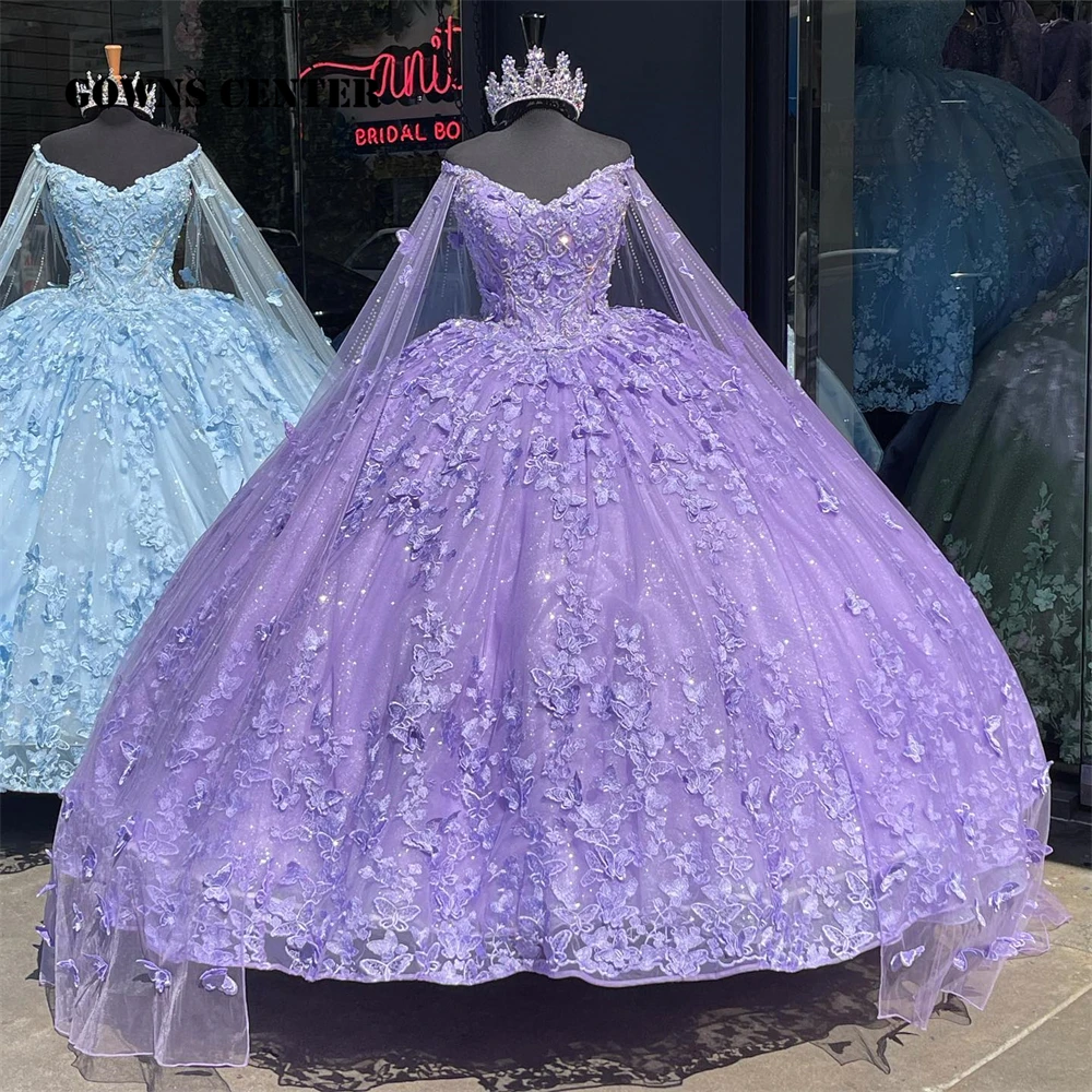 Light Purple Cape Quinceanera Dresses Ball Gown Birthday Party Dress Lace Up Graduation Gown quinceanera de 15 anos sweet 15 16
Light Purple Cape Quinceanera Dresses Ball Gown Birthday Party Dress Lace Up Graduation Gown quinceanera de 15 anos sweet 15 16