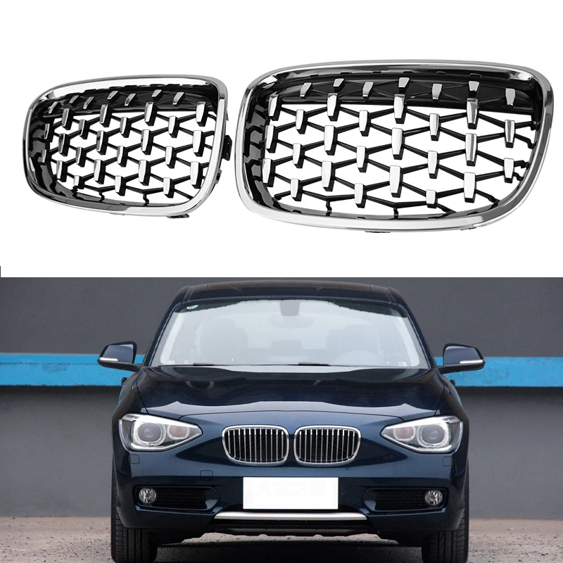 Chrome Car Front Bumper Kidney Diamond Grille Grilles Racing Grill For BMW 1 Series F20 F21 2011-2014 Accessories Replacement
Chrome Car Front Bumper Kidney Diamond Grille Grilles Racing Grill For BMW 1 Series F20 F21 2011-2014 Accessories Replacement
