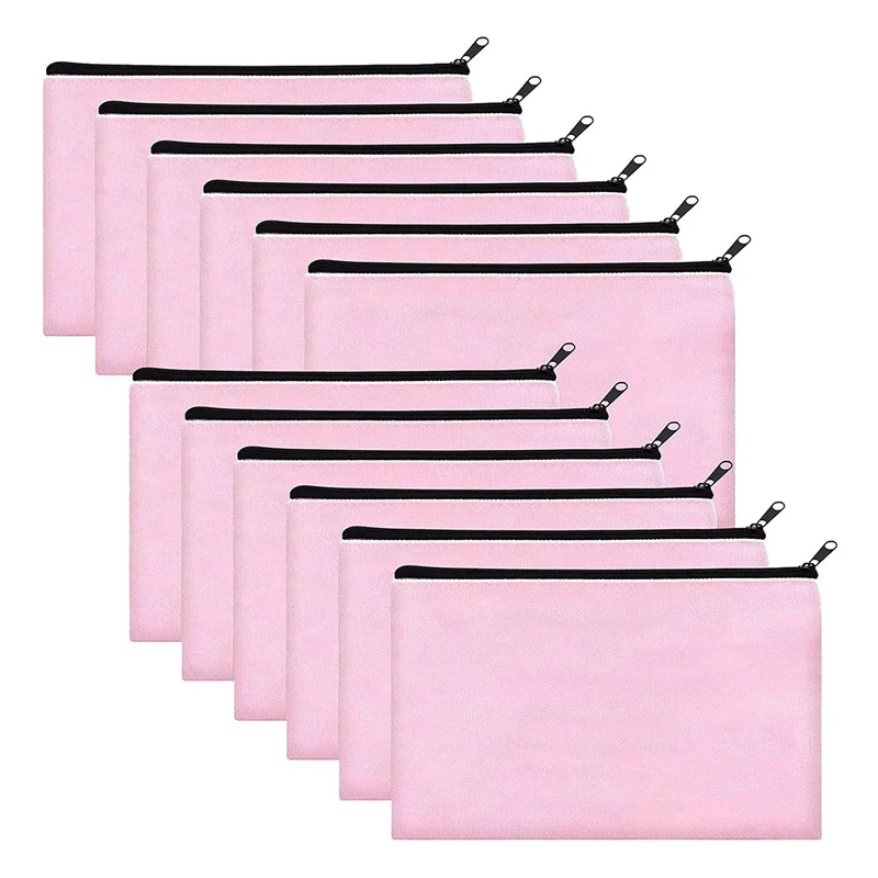 24 Pack Pink Canvas Makeup Bag,Bulk Cosmetic Bags With Multi-Color Zipper,Canvas Zipper Pencil Case Pouch,DIY Craft
24 Pack Pink Canvas Makeup Bag,Bulk Cosmetic Bags With Multi-Color Zipper,Canvas Zipper Pencil Case Pouch,DIY Craft