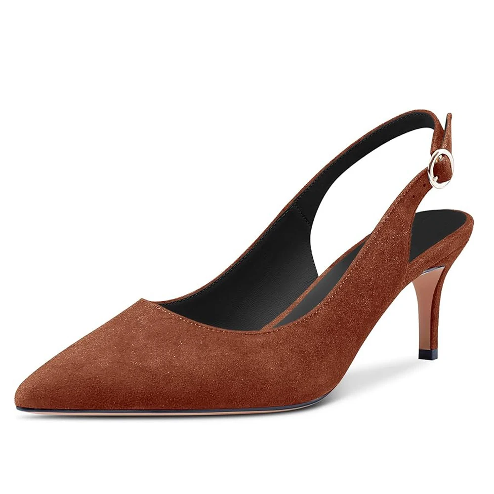 LOVIRS Women's Ankle Strap Slingback Low Heel Pointed Toe Flock Pumps 8.5cm Slip On Ladies Dress Wedding Shoes
LOVIRS Women's Ankle Strap Slingback Low Heel Pointed Toe Flock Pumps 8.5cm Slip On Ladies Dress Wedding Shoes