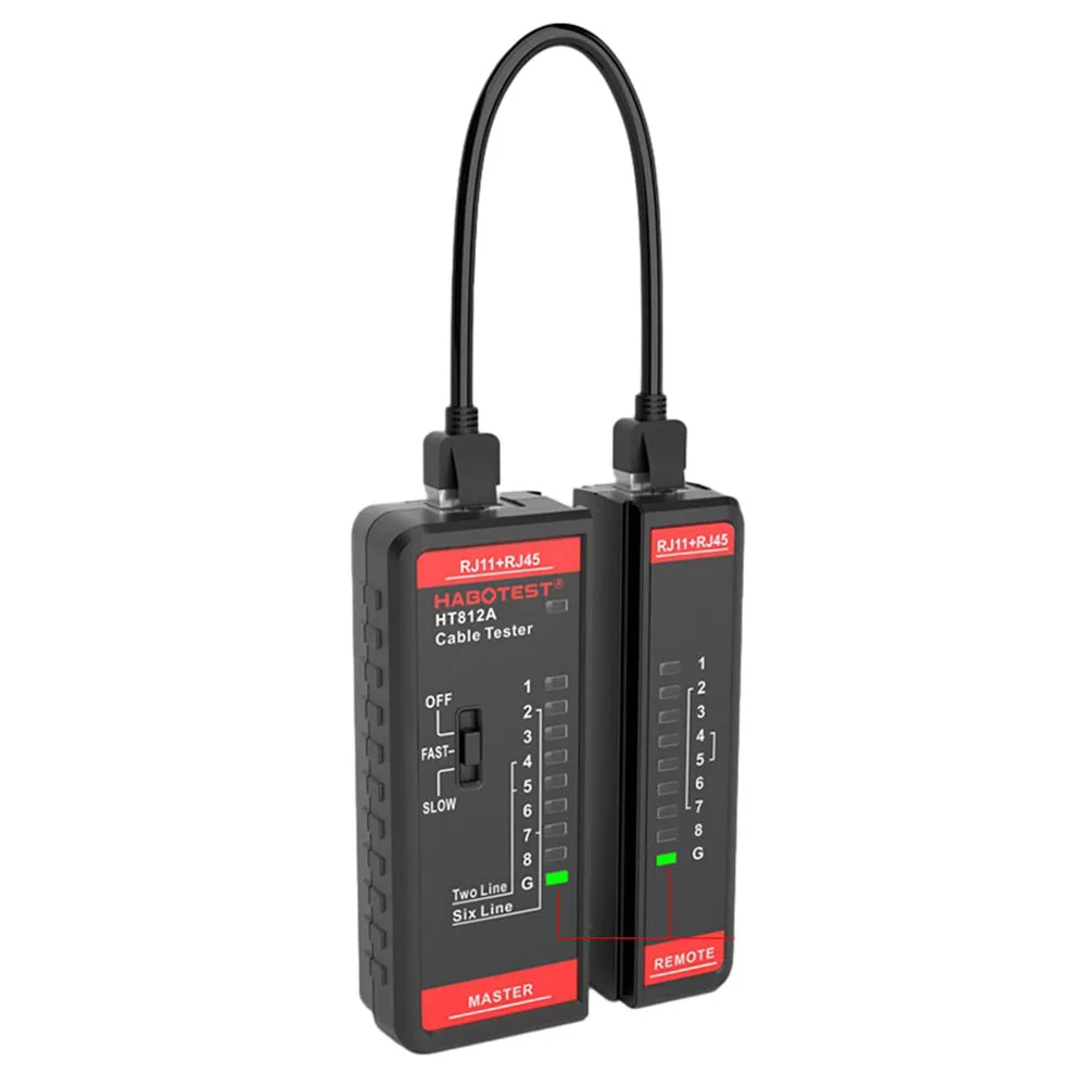 Crystal Head Crimp Alignment Instrument LAN Cable Tester Alignment Meter Cable Finder Ethernet Tool HT812A 8P/6P/4P/2P
Crystal Head Crimp Alignment Instrument LAN Cable Tester Alignment Meter Cable Finder Ethernet Tool HT812A 8P/6P/4P/2P