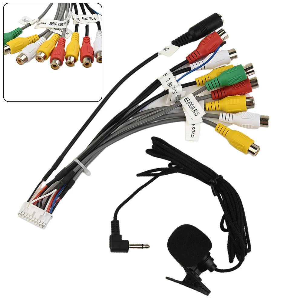 Aux-in Adapter RCA Cable Fittings Output Wire 20 Pin Plug 20-pin Accessories Pure Copper Replacement With MIC Auto
Aux-in Adapter RCA Cable Fittings Output Wire 20 Pin Plug 20-pin Accessories Pure Copper Replacement With MIC Auto
