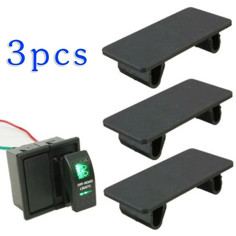 

For ARB Carling Narva Switch Holder Switch Holder Boat Type Auto Parts 3 Pcs 4.8cm X 2.4cm X 1.2cm Auto Parts Black