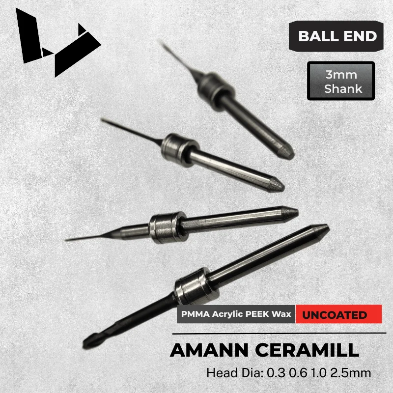 Roto RFID 760668 760669 760670 760671 Replacement Milling Tools 0.3 0.6 1.0 2.5mm PMMA Burs for Ceramill Mikro Motion 2 Matik
Roto RFID 760668 760669 760670 760671 Replacement Milling Tools 0.3 0.6 1.0 2.5mm PMMA Burs for Ceramill Mikro Motion 2 Matik