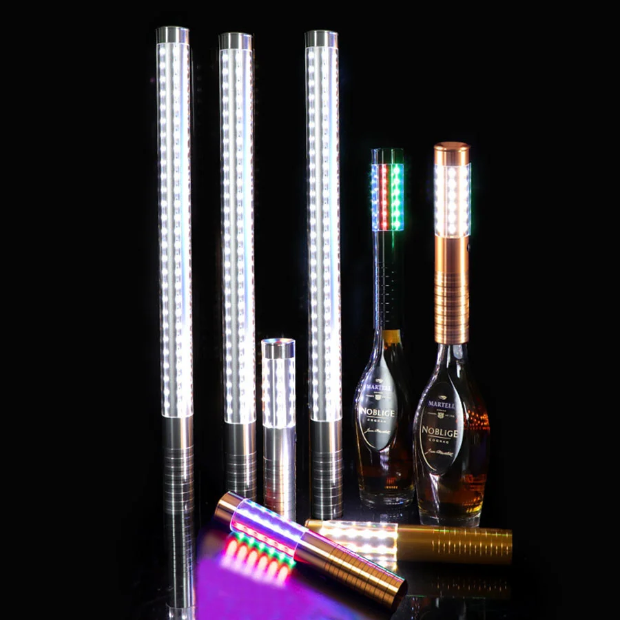 

Aluminum LED Strobe Baton Rechargeable VIP Bottle Service Sparkler Light Bar KTV Nightclub Party Event Decor Flashing Stick Lamp