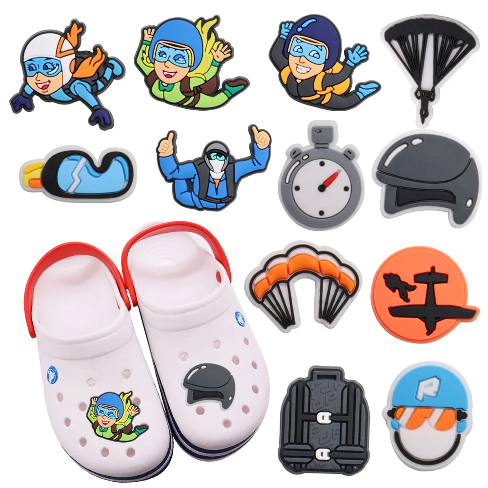 1Pcs Pilot Parachute Cool Boys Girls Shoes Accessories Garden Sandals Shoe Buckle Decorations Fit Croc Jibz Holiday Gifts 
1Pcs Pilot Parachute Cool Boys Girls Shoes Accessories Garden Sandals Shoe Buckle Decorations Fit Croc Jibz Holiday Gifts
