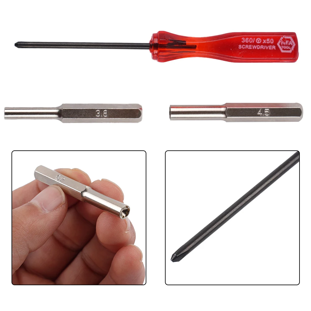 3.8/4.5mm Tri-wing Screwdrivers For Nintend NES SNES N64 Game Boy Host Machines Dismantling WII Power Repairing Hand Tool Set
3.8/4.5mm Tri-wing Screwdrivers For Nintend NES SNES N64 Game Boy Host Machines Dismantling WII Power Repairing Hand Tool Set