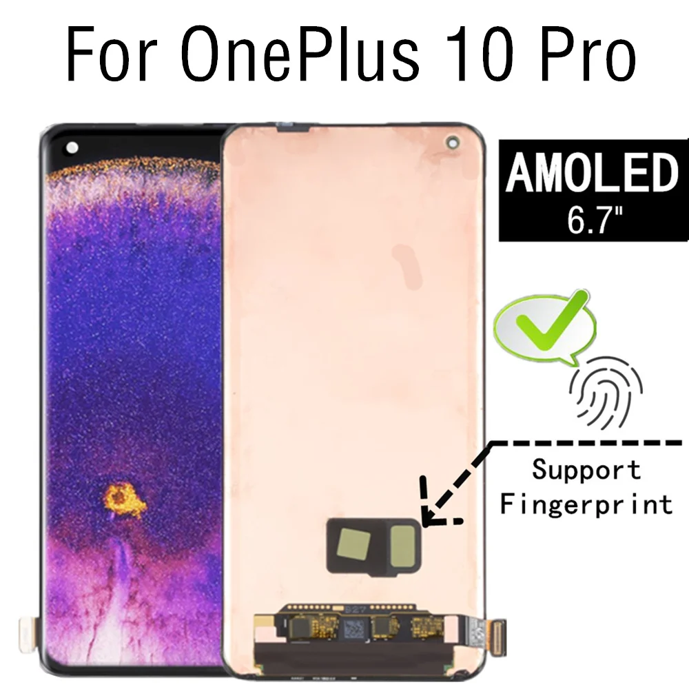 6.7" AMOLED Display For OnePlus 10 Pro LCD Display Touch Screen Digitizer Assembly Replacement For Oneplus 10Pro NE2210 LCD
6.7" AMOLED Display For OnePlus 10 Pro LCD Display Touch Screen Digitizer Assembly Replacement For Oneplus 10Pro NE2210 LCD