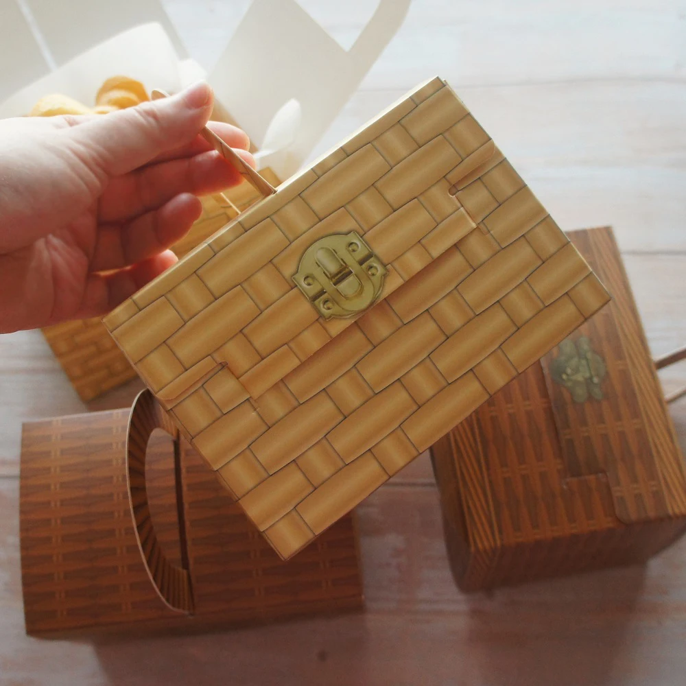 15*10*10cm 10pcs Yellow Brown Woven Basket Paper Box Candy Cookie Chocolate Macaroon Wedding Birthday Christmas Gift Packaging
15*10*10cm 10pcs Yellow Brown Woven Basket Paper Box Candy Cookie Chocolate Macaroon Wedding Birthday Christmas Gift Packaging