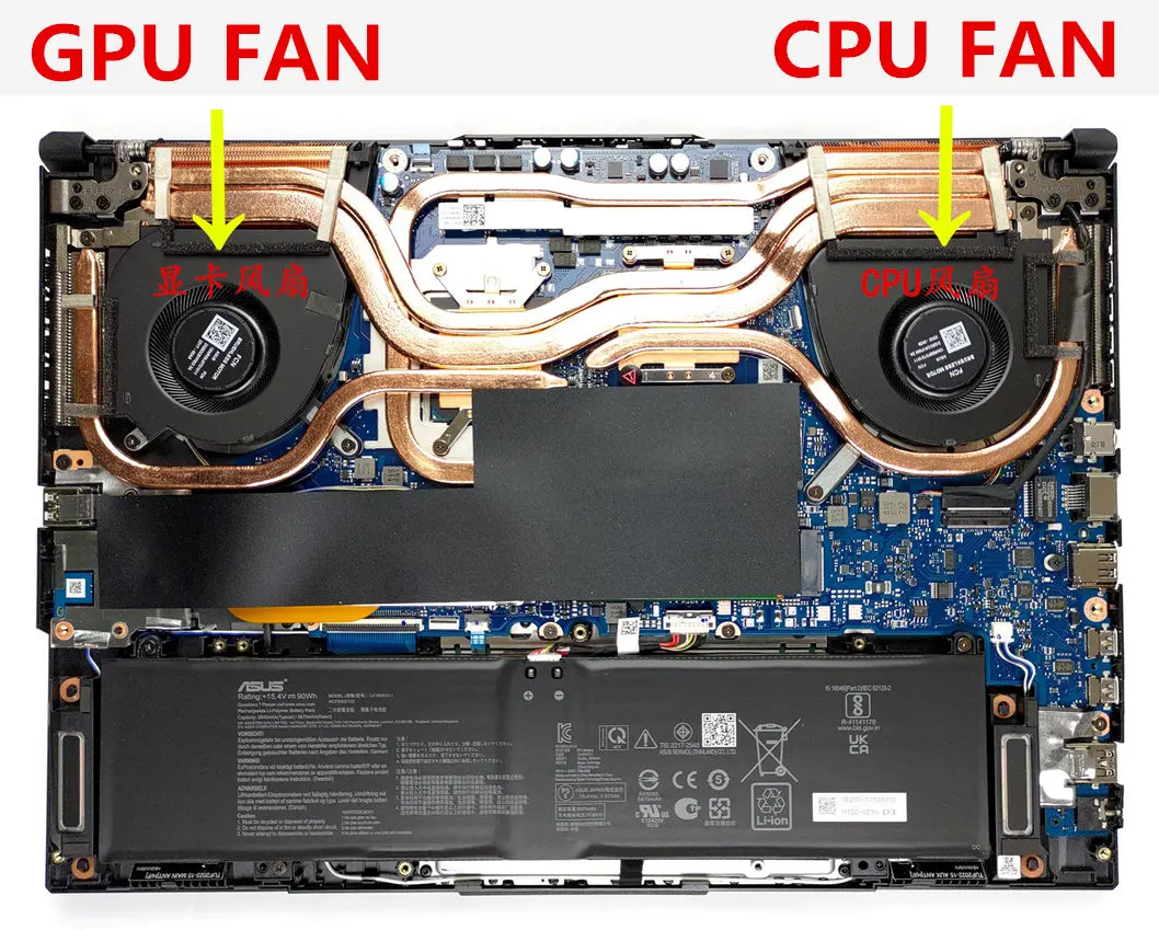 DC12V Computer CPU Cooling Fans For ASUS TUF Gaming F15 FX507Z FA507R Cooler Fan Radiator replacement laptop parts New DC12V Computer CPU Cooling Fans For ASUS TUF Gaming F15 FX507Z FA507R Cooler Fan Radiator replacement laptop parts New