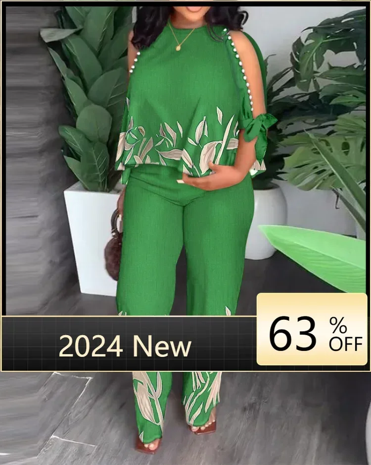 Plus Size Women Personalized Printed Pants Set Woman Matching Sets Two-Piece Outifits Casual Half Sleeve Round Neck Pants
Plus Size Women Personalized Printed Pants Set Woman Matching Sets Two-Piece Outifits Casual Half Sleeve Round Neck Pants