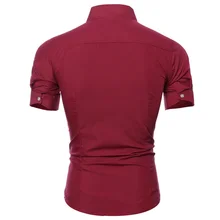 Spring and Summer Men's Slim-Fit Solid Color Casual Short-Sleeved Shirt Eight Colors
Spring and Summer Men's Slim-Fit Solid Color Casual Short-Sleeved Shirt Eight Colors