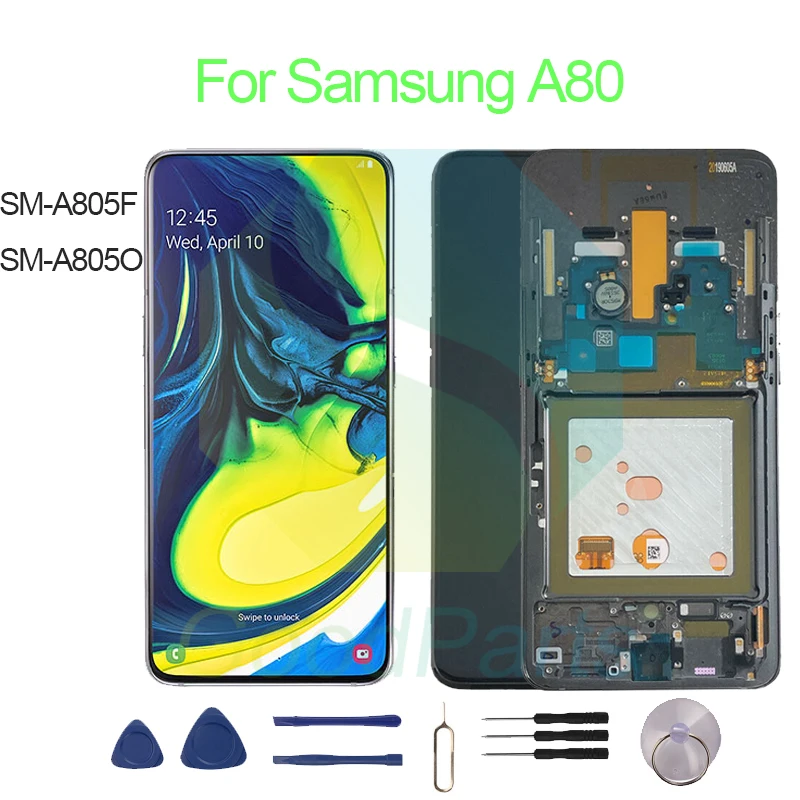 For Samsung A80 Screen Display Replacement 2400*1080 SM-A805F,SM-A805O A80 LCD Touch Digitizer Assembly
For Samsung A80 Screen Display Replacement 2400*1080 SM-A805F,SM-A805O A80 LCD Touch Digitizer Assembly