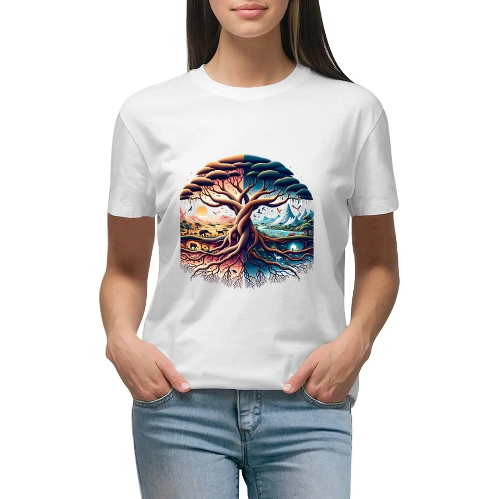 M.C. Escher Inspired Surreal Morphing geometric T-shirt tops summer clothes oversized t shirts for Women
M.C. Escher Inspired Surreal Morphing geometric T-shirt tops summer clothes oversized t shirts for Women