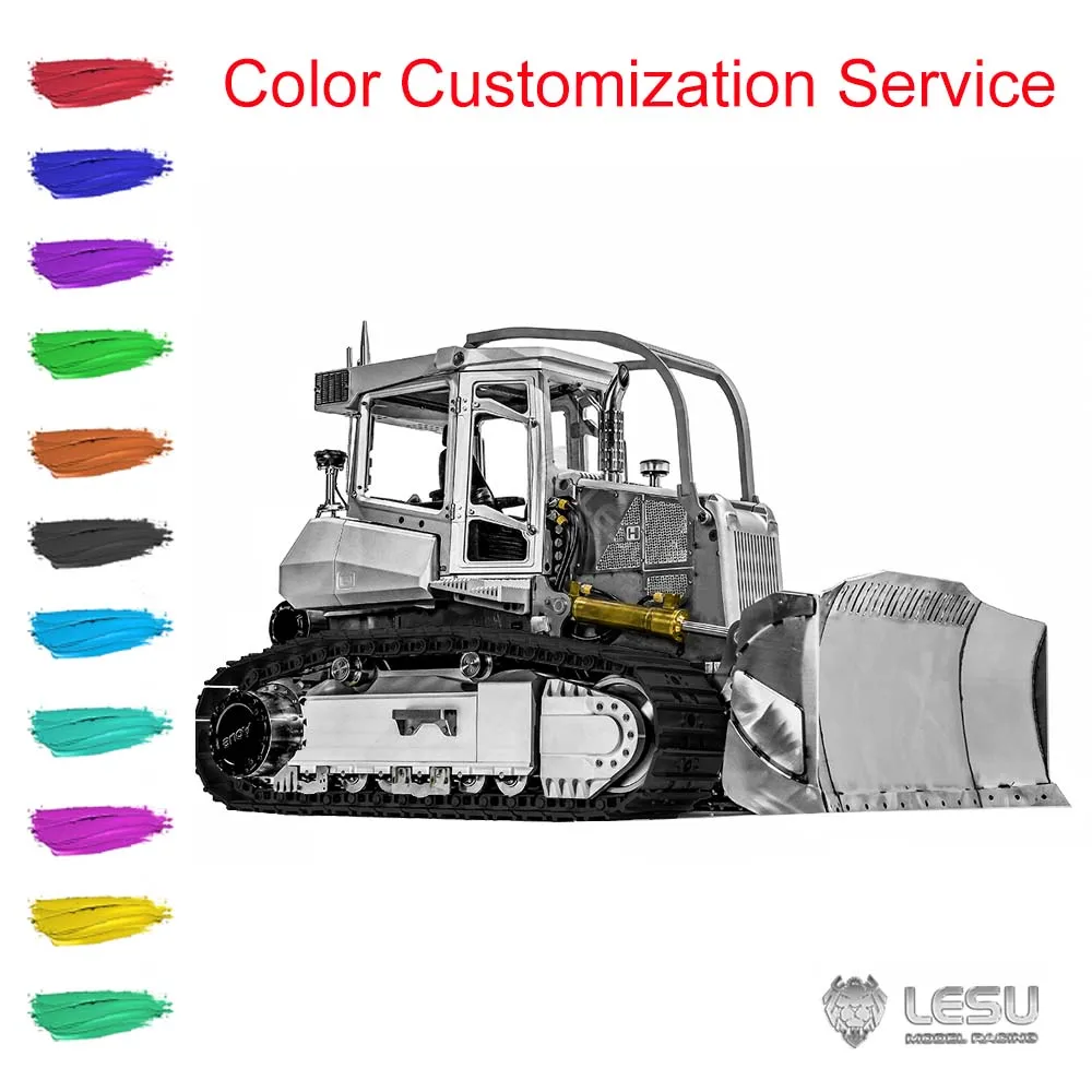 LESU 1/14 Aoue-850K RC Metal Hydraulic Bulldozer Model Black Tracks Construction Truck Dozer Light System Kits Toys TH22775
LESU 1/14 Aoue-850K RC Metal Hydraulic Bulldozer Model Black Tracks Construction Truck Dozer Light System Kits Toys TH22775
