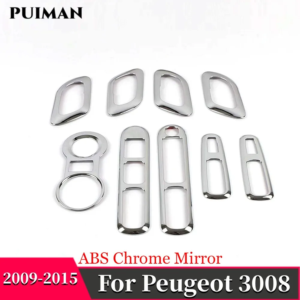 For Peugeot 3008 Interiors Accessories ABS Chrome Car Inner door bowl Glass switch Cover Trim Suitable Water cup frame 2009-2015
For Peugeot 3008 Interiors Accessories ABS Chrome Car Inner door bowl Glass switch Cover Trim Suitable Water cup frame 2009-2015