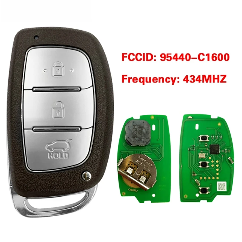 CN020150 Keyless Go P/N: 95440-C1600NNA For Hyundai Sonata 2018+ Remote Smart Key Fob 3Buttons 433MHz FCC: CCAL14LP0120T2
CN020150 Keyless Go P/N: 95440-C1600NNA For Hyundai Sonata 2018+ Remote Smart Key Fob 3Buttons 433MHz FCC: CCAL14LP0120T2