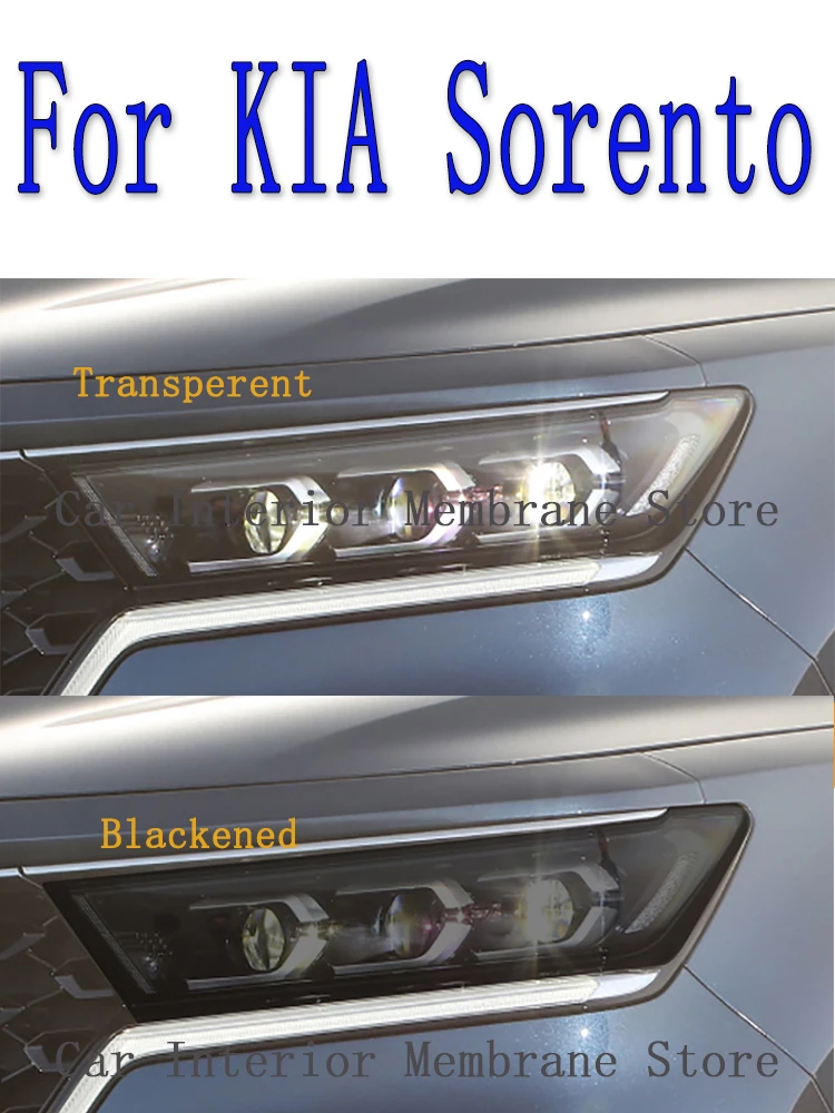 For KIA Sorento 2020-2023 Car Exterior Headlight Anti-scratch Front Lamp Tint Protective Film Cover Repair Accessories Sticker
For KIA Sorento 2020-2023 Car Exterior Headlight Anti-scratch Front Lamp Tint Protective Film Cover Repair Accessories Sticker