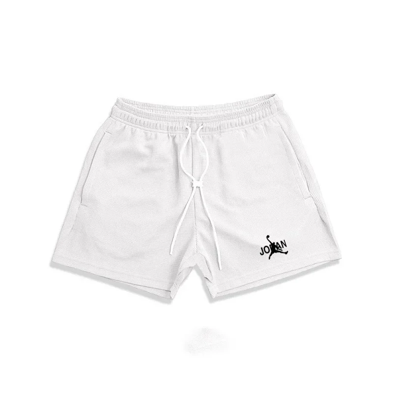 Quick-drying sports waffle shorts, fashionable men's and women's training running fitness three-quarter pants trendy short M-3XL 
Quick-drying sports waffle shorts, fashionable men's and women's training running fitness three-quarter pants trendy short M-3XL
