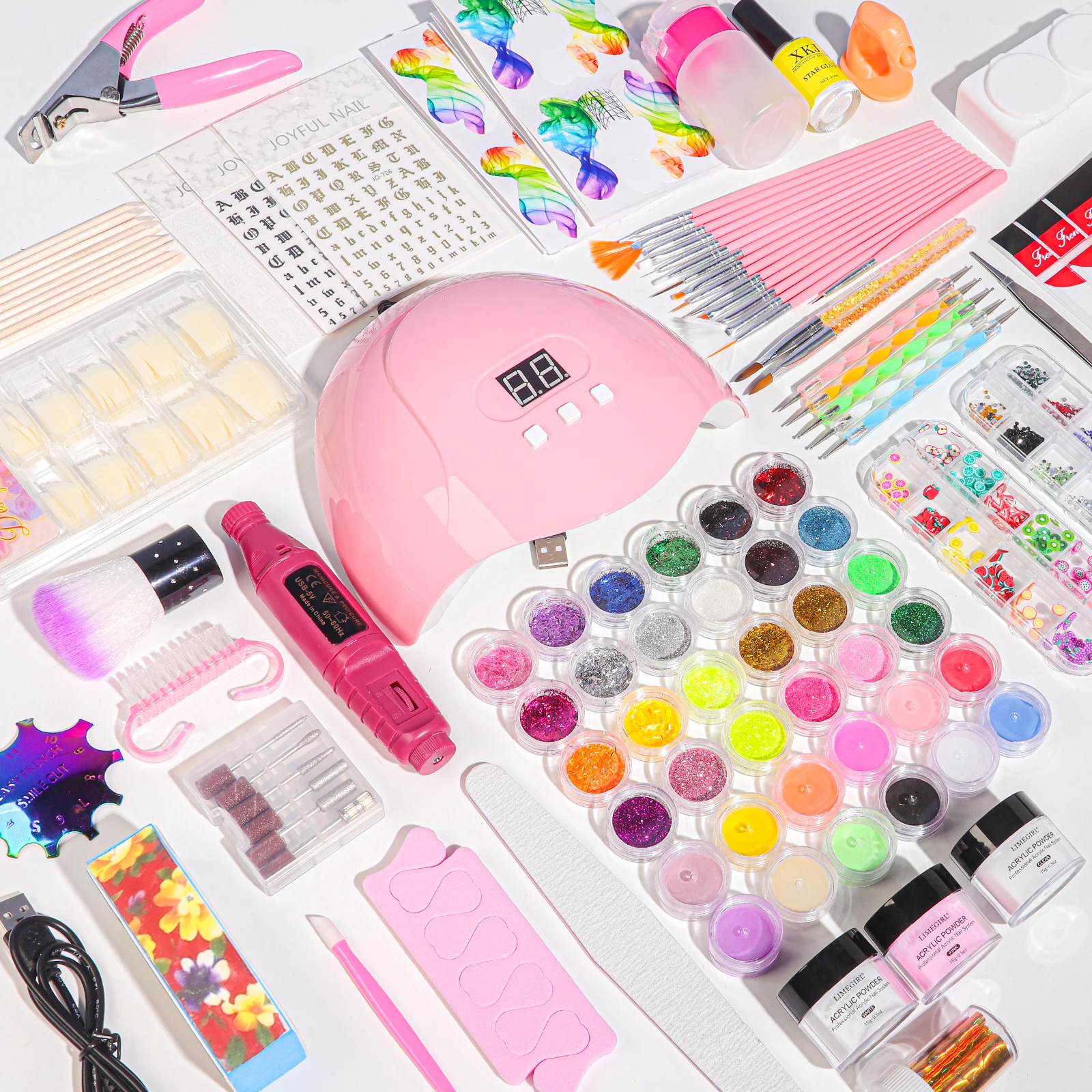 Acrylic Manicure Kit With Drill And UV Light Full Nail Kit For Beginners For Nail Extension DIY Complete Starter Kit
Acrylic Manicure Kit With Drill And UV Light Full Nail Kit For Beginners For Nail Extension DIY Complete Starter Kit