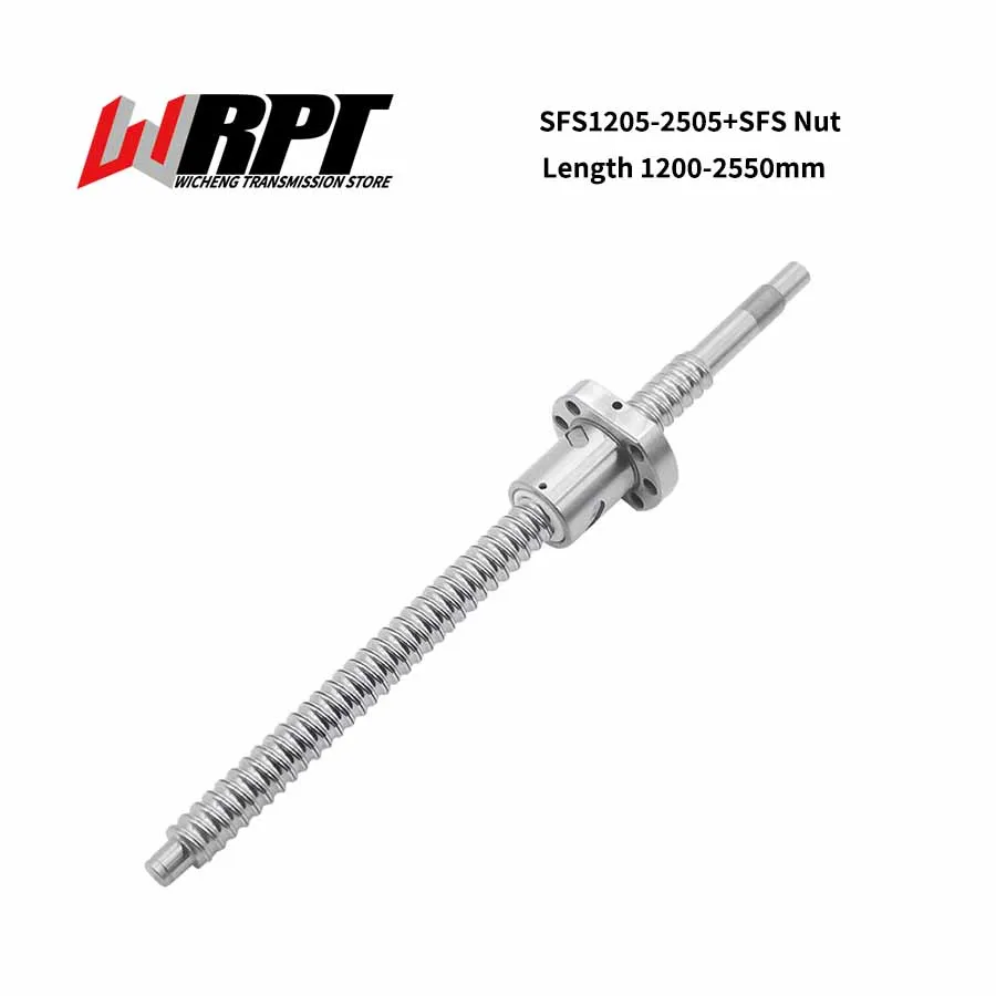 High Precision C7 Ball Screw Set Guide SFU1205 SFU1210 SFS1605 SFS2505 With Ball Nut Roller Ballscrew 1200mm 2550mm End Machined
High Precision C7 Ball Screw Set Guide SFU1205 SFU1210 SFS1605 SFS2505 With Ball Nut Roller Ballscrew 1200mm 2550mm End Machined