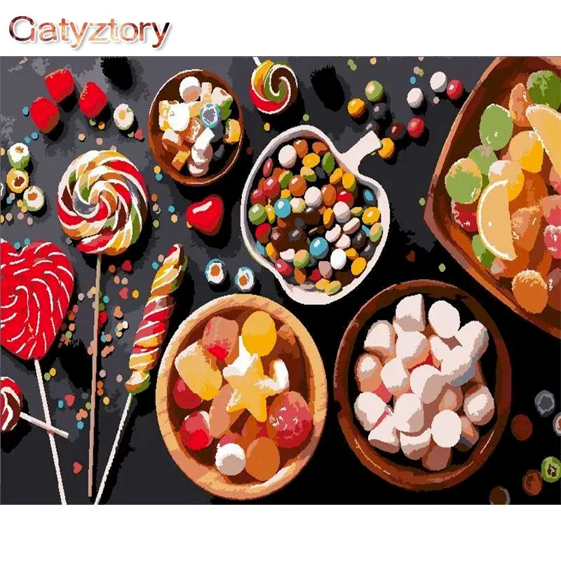 GATYZTORY Acrylic Diy Painting By Numbers Colorful Candy Acrylic Paint On Canvas Draw Coloring By Numbers For Diy Gift 
GATYZTORY Acrylic Diy Painting By Numbers Colorful Candy Acrylic Paint On Canvas Draw Coloring By Numbers For Diy Gift