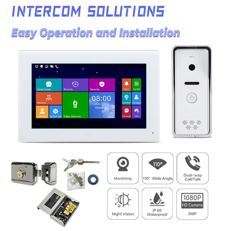 High-end Villa Building IP Video Intercom System Phone Doorbell Audio Video Intercom Wired Waterproof Video Door Phone
High-end Villa Building IP Video Intercom System Phone Doorbell Audio Video Intercom Wired Waterproof Video Door Phone