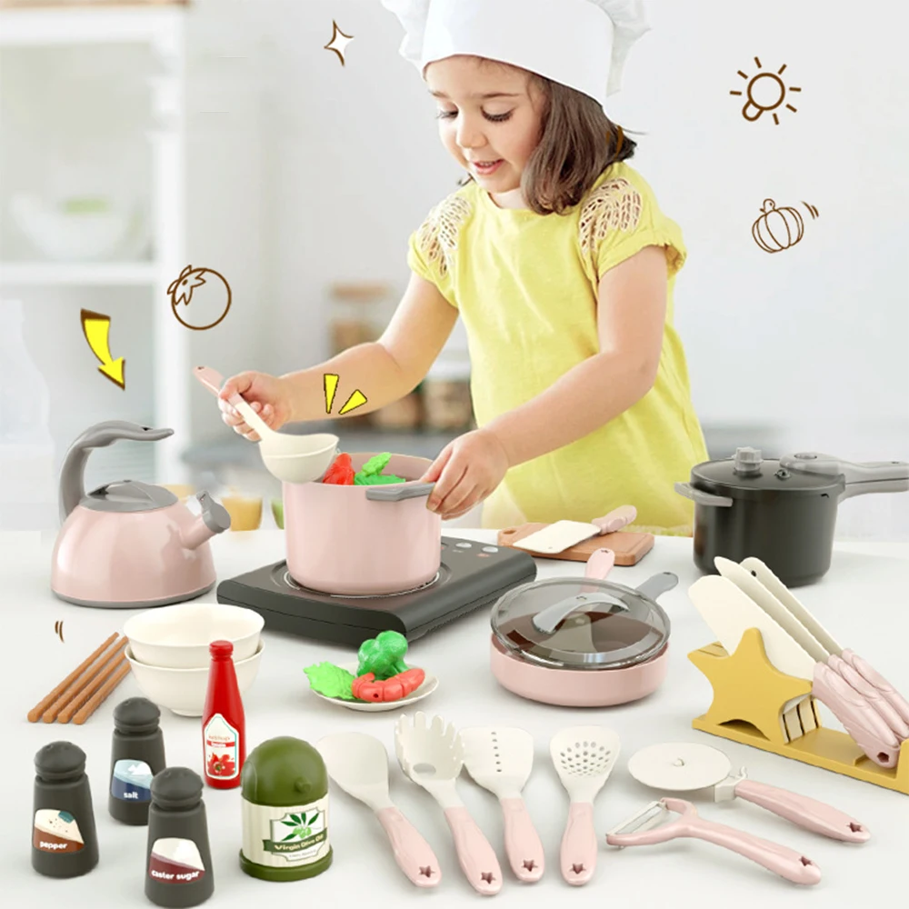 Children Play House Kitchen Girls Toys Kitchen Items Rice Cooker Cooking Miniature Food Simulation Utensils Kids Kitchen Toy Set
Children Play House Kitchen Girls Toys Kitchen Items Rice Cooker Cooking Miniature Food Simulation Utensils Kids Kitchen Toy Set