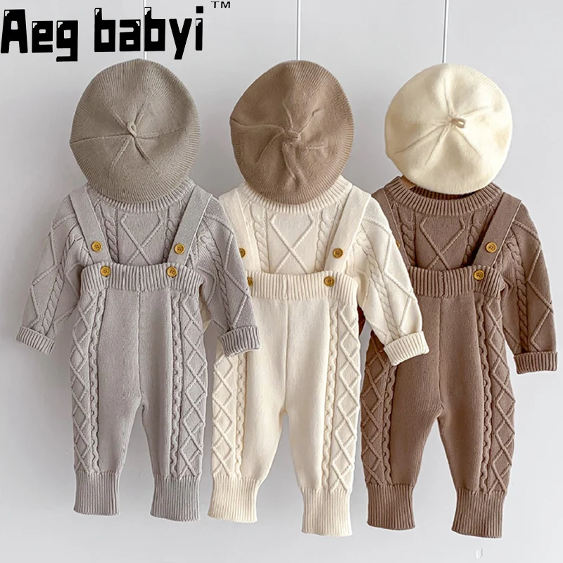 Korean Baby Boys Girls Clothes 2PCS Set Autumn Winter Cotton Knitted Sweaters Suspender Pants Overalls Suit Toddler Boys Outfits
Korean Baby Boys Girls Clothes 2PCS Set Autumn Winter Cotton Knitted Sweaters Suspender Pants Overalls Suit Toddler Boys Outfits