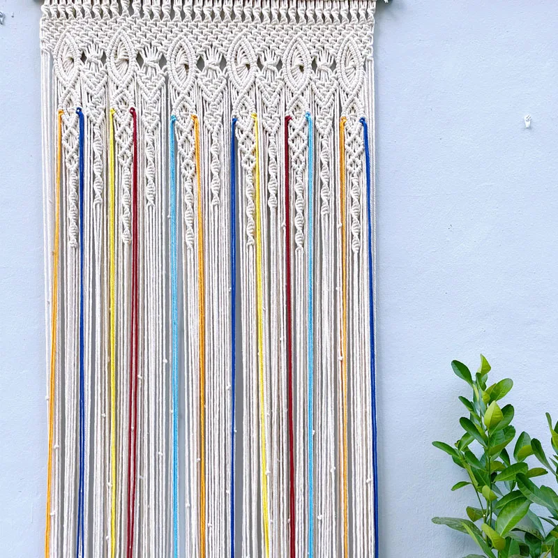 Hand-woven Curtain Tapestry Macrame Cotton Clourful Wall Hanging Tapestry Boho Decoration Bohemia Wedding Background Tapestry
Hand-woven Curtain Tapestry Macrame Cotton Clourful Wall Hanging Tapestry Boho Decoration Bohemia Wedding Background Tapestry