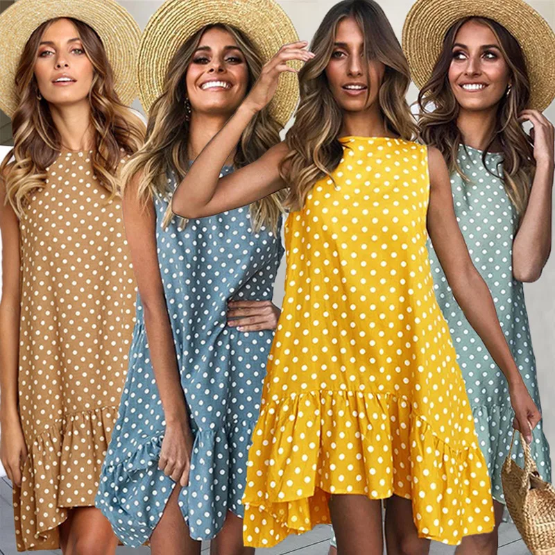 Jocoo Jolee Summer Chiffon Dress Women Polka Dot Ruffles Mini Dress Casual Loose Beach Party Street Short Sundress Vestidos
Jocoo Jolee Summer Chiffon Dress Women Polka Dot Ruffles Mini Dress Casual Loose Beach Party Street Short Sundress Vestidos
