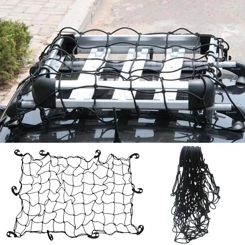 

Car Cargo Net Pickup Truck Trunk Luggage Fixing Net Useful Roof Rack Accessories SUV Off-Road Vehicle Luggage Frame Storage Net