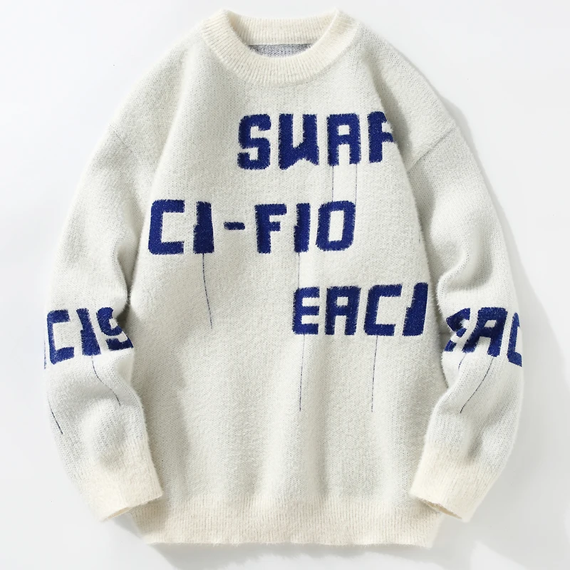 Y2K Clothes Men Hip Pop Knitted Men‘s Sweater Male Letter Printed Streetwear Spring Winter Oversized Casual Pullover Sweater
Y2K Clothes Men Hip Pop Knitted Men‘s Sweater Male Letter Printed Streetwear Spring Winter Oversized Casual Pullover Sweater
