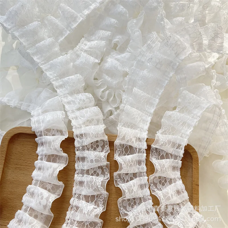 4cm Wide Base Black And White Double Layer Organ Pleated Ruffled Stereo Lace Accessories
4cm Wide Base Black And White Double Layer Organ Pleated Ruffled Stereo Lace Accessories